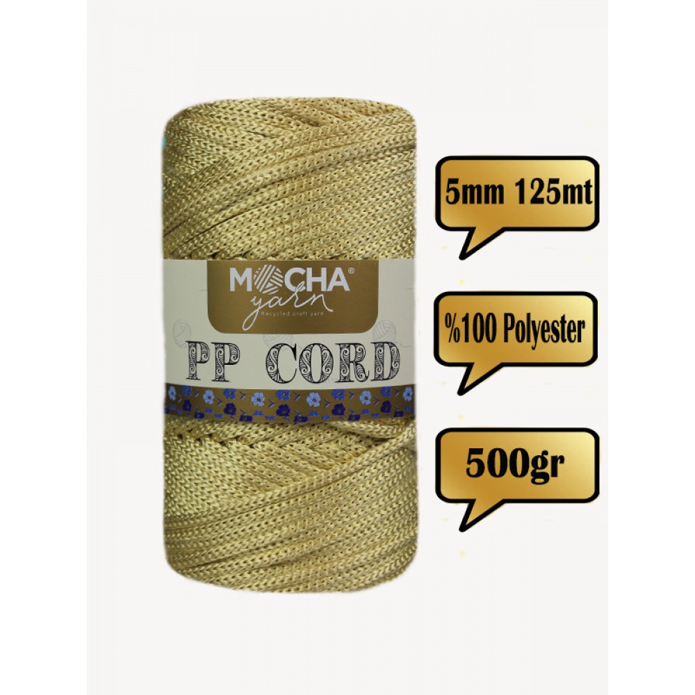 Gold Polyester Cord İp