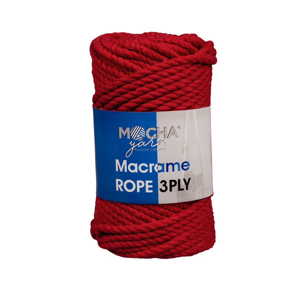 Kırmızı Makrome Rope İp