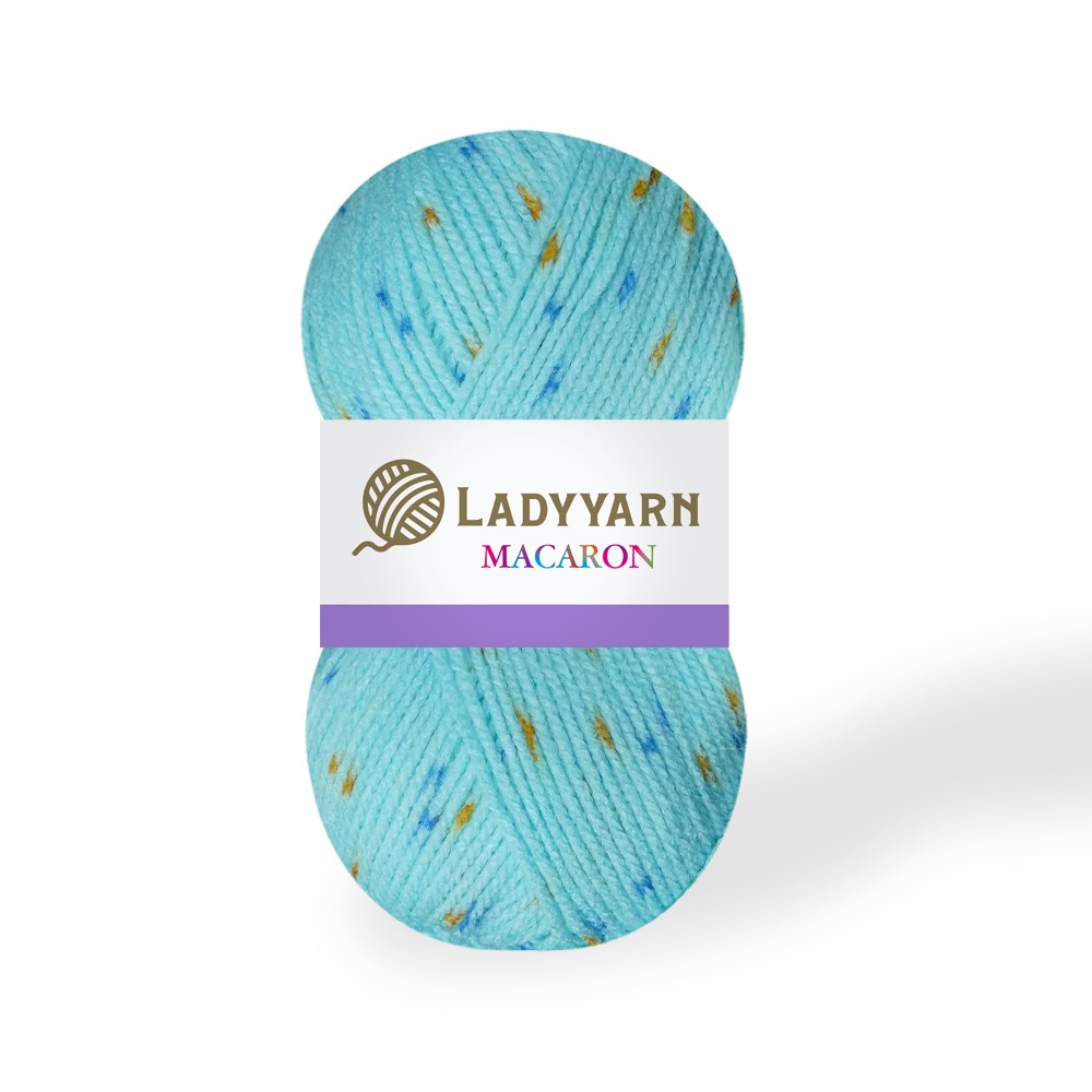 Lady Yarn Macaron Benekli El Örgü İpi