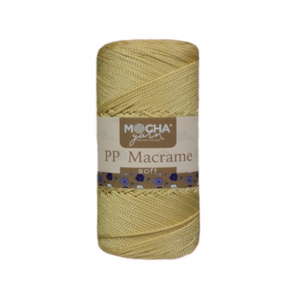 Premium Polyester Makrome İp Açık Sarı