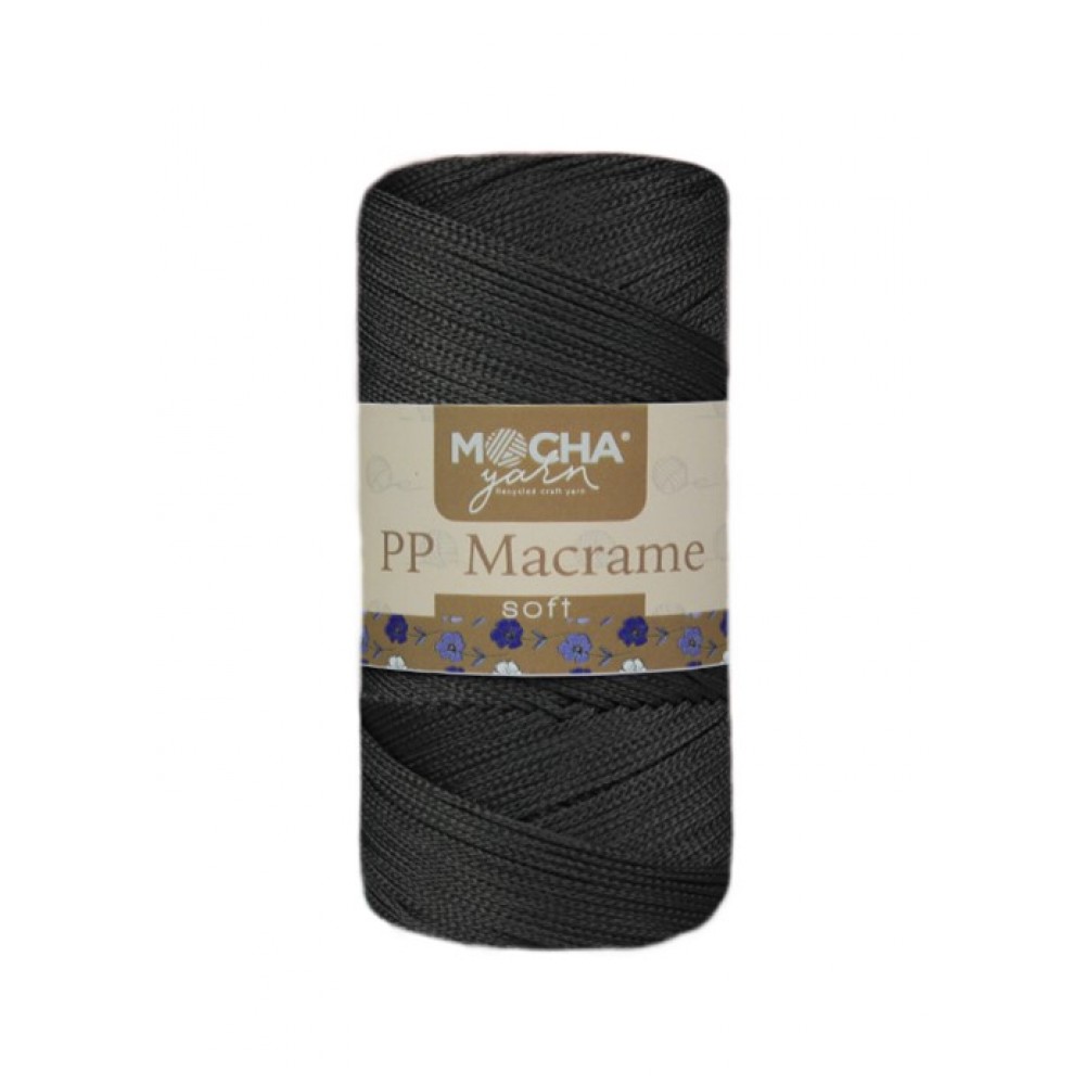 Soft Premium Polyester Makrome ip Füme 2mm.-200gr.-270m. PP Makrome Hobi,Supla,Runner ipi