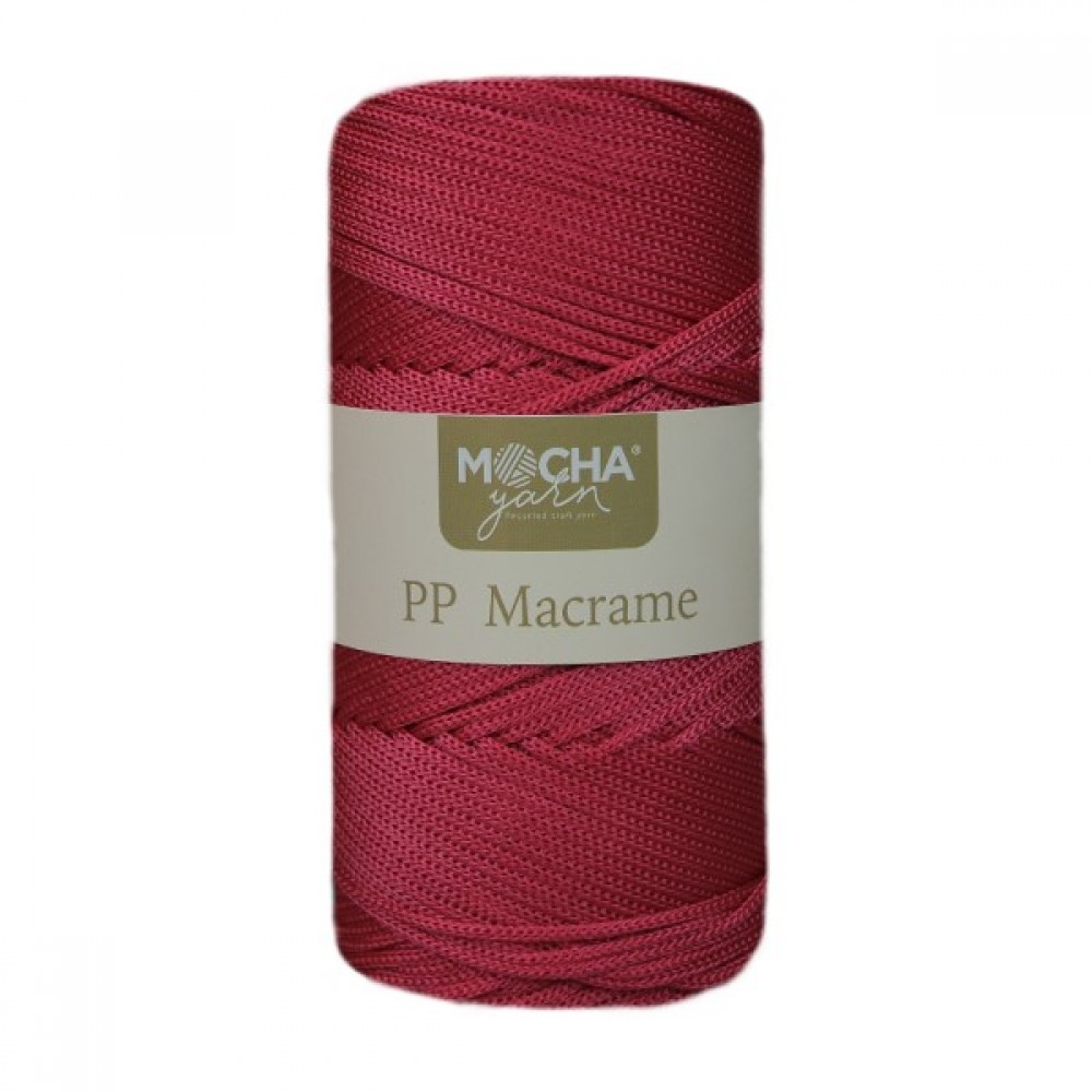 Soft Propilen Polyester Makrome Fuşya İp 2mm 200gr-200mt Hobi,Supla,Runner El Örgü İpi