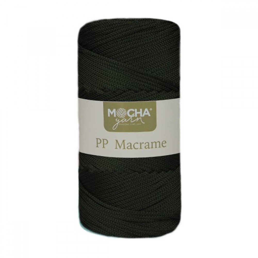 Soft Propilen Polyester Makrome Haki195 İp 2mm 200gr-200mt Hobi,Supla,Runner El Örgü İpi