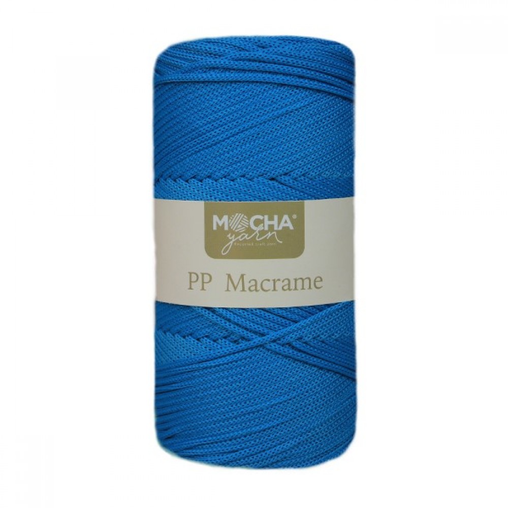 Soft Propilen Polyester Makrome Turkuaz İp 2mm 200gr-200mt Hobi,Supla,Runner El Örgü İpi