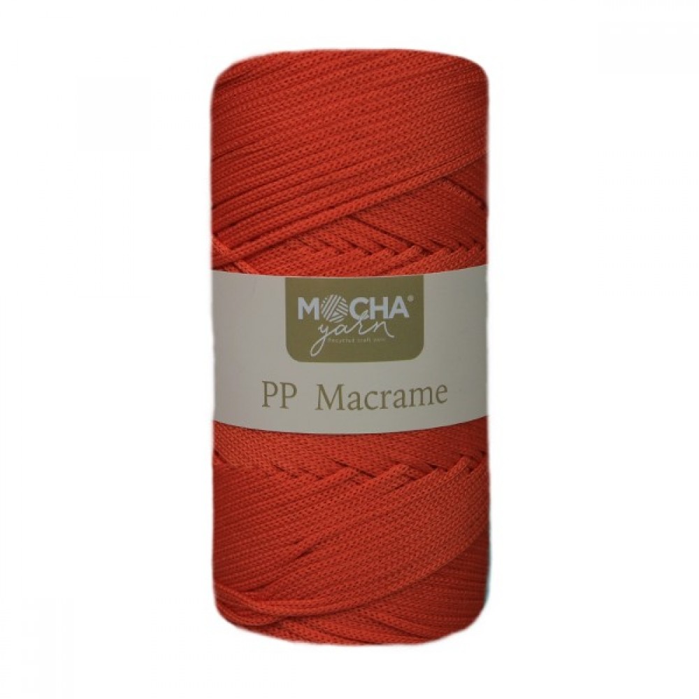 Soft Propilen Polyester Makrome Turuncu İp 2mm 200gr-200mt Hobi,Supla,Runner İpi